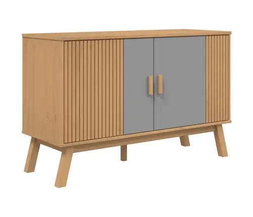 Šoninė Spintelė Olden, Pilka/Ruda, 114X43X73,5cm Pušis