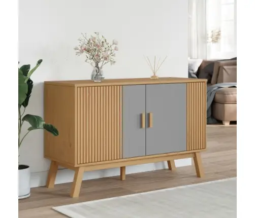 Šoninė Spintelė Olden, Pilka/Ruda, 114X43X73,5cm Pušis