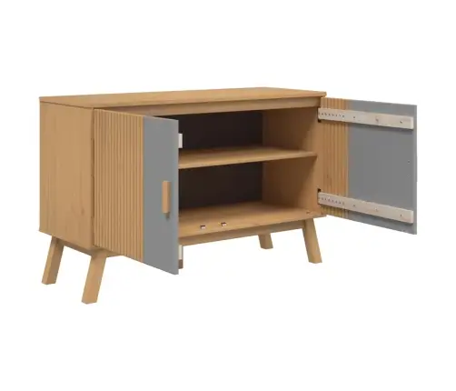 Šoninė Spintelė Olden, Pilka/Ruda, 114X43X73,5cm Pušis