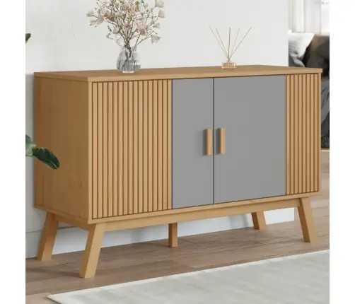 Šoninė Spintelė Olden, Pilka/Ruda, 114X43X73,5cm Pušis