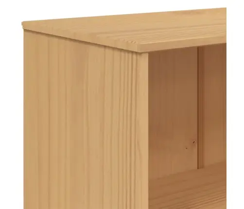 4 Riiuliga Raamatukapp "Olden", Pruun, Männipuit