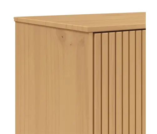 Augstais Skapītis Olden, Brūns, 85X43X125 Cm, Priedes Masīvkoks Vidaxl