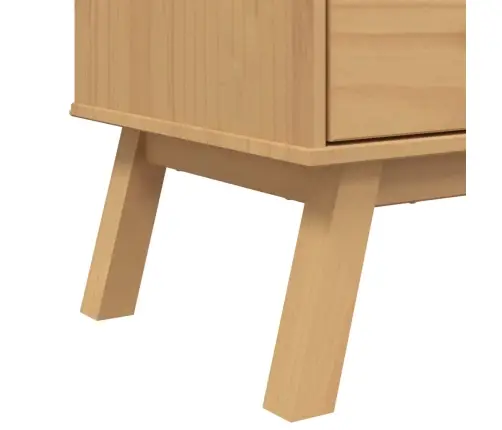 Augstais Skapītis Olden, Brūns, 85X43X125 Cm, Priedes Masīvkoks Vidaxl