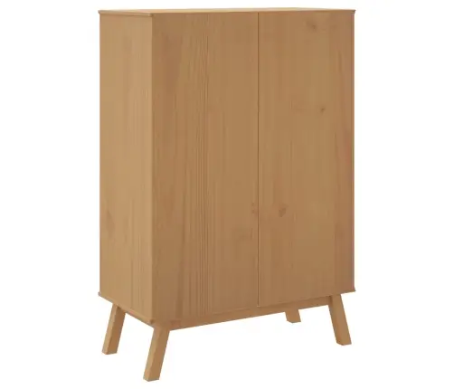 Augstais Skapītis Olden, Pelēks, Brūns, 85X43X125 Cm, Priede Vidaxl