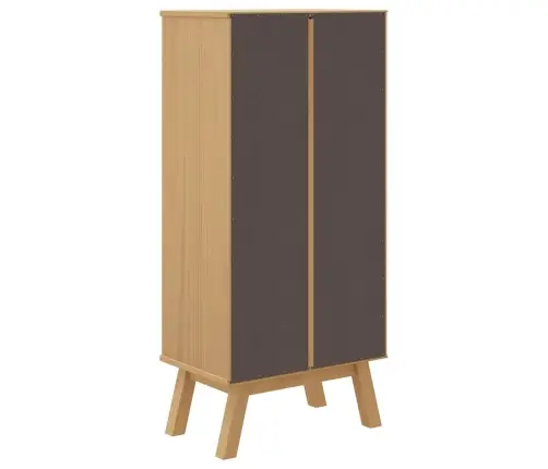 Jalatsikapp "Olden", Pruun, 55 X 35 X 120 cm Männipuit