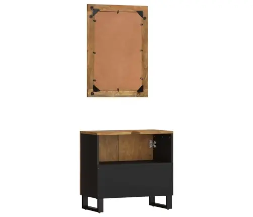 2-Osaline Vannitoamööbli Komplekt, Mangopuit