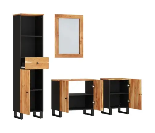 4-Osaline Vannitoamööbli Komplekt, Akaatsia