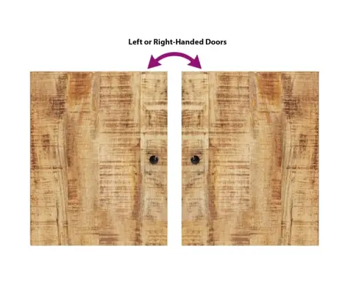 5-Daļīgs Vannasistabas Mēbeļu Komplekts, Mango Masīvkoks Vidaxl