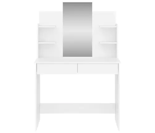 Kosmetinis Staliukas Su Veidrodžiu, Baltas, 96X39X142Cm