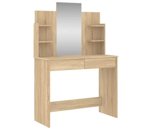 Peegliga Tualettlaud, Sonoma Tamm, 96 X 39 X 142 Cm