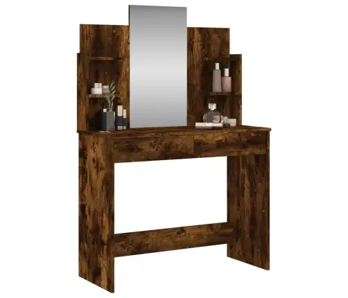 Spoguļgaldiņš, Koka Krāsa, 96X39X142 Cm Vidaxl