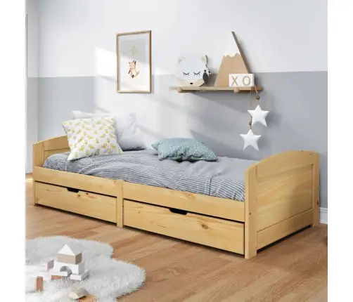 Päevavoodi 2 Sahtliga, Irun, 90 X 200 cm Männipuit