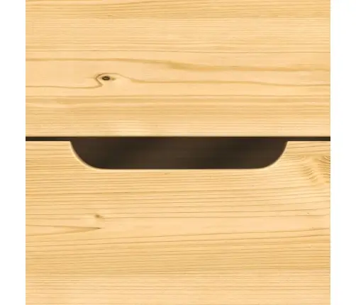 Lova Su 3 Stalčiais Irun, 90X200cm Pušies Masyvas