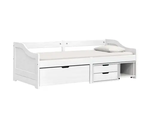 Dienas Gulta Irun, 3 Atvilktnes, 90X200 Cm, Priedes Masīvkoks Vidaxl