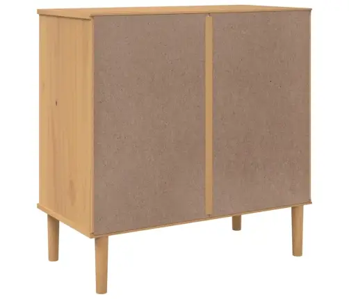 Kumode Senja, Brūna, 80X40X80 Cm, Priedes Masīvkoks Vidaxl