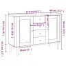 Kumode Senja, Brūna, 112X40X80 Cm, Priedes Masīvkoks Vidaxl Kumode Senja, Brūna, 112X40X80 Cm, Priedes Masīvkoks Vidaxl