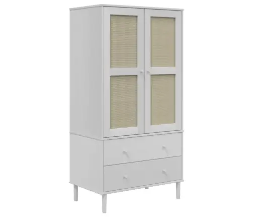 Riidekapp "Senja" Valge, 90 X 55 X 175 cm Männipuit