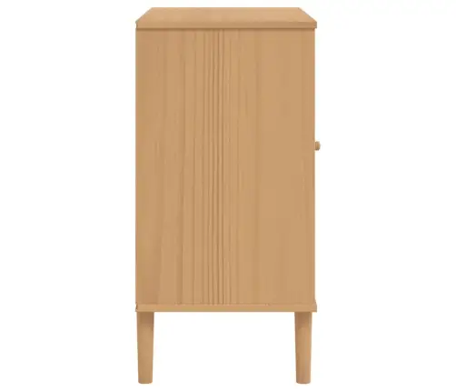 Kumode Senja, Brūna, 80X40X80 Cm, Priedes Masīvkoks Vidaxl