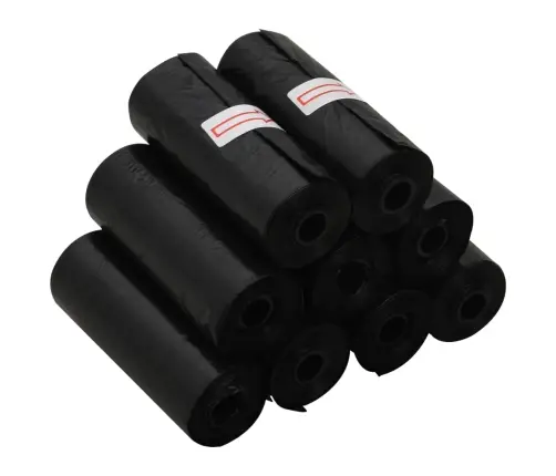 Maisiņi Suņu Izkārnījumiem, 750 Gab., Melni, 30X20 Cm, Pe Vidaxl