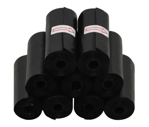 Maisiņi Suņu Izkārnījumiem, 750 Gab., Melni, 30X20 Cm, Pe Vidaxl