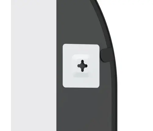 Sienas Spogulis, Melns, 50X100 Cm, Dzelzs Vidaxl Sienas Spogulis, Melns, 50X100 Cm, Dzelzs Vidaxl