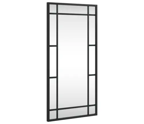 Sienas Spogulis, Melns, 30X60 Cm, Taisnstūra, Dzelzs Vidaxl