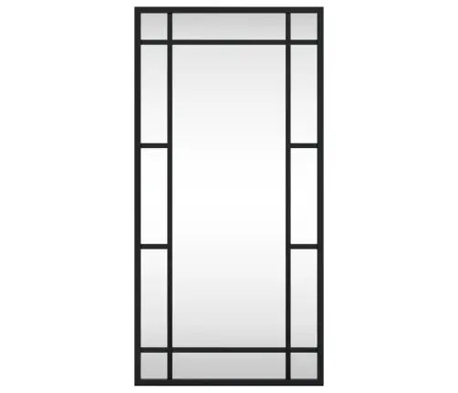 Sienas Spogulis, Melns, 30X60 Cm, Taisnstūra, Dzelzs Vidaxl