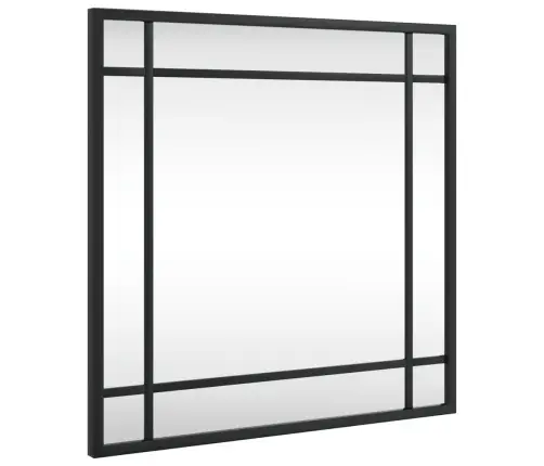 Seinapeegel, Must, 40X40 cm Kandiline, Raud