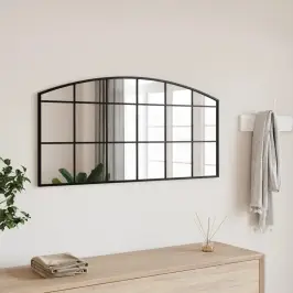 Sieninis Veidrodis, Juodos Spalvos, 100X50cm Geležis, Arkinis