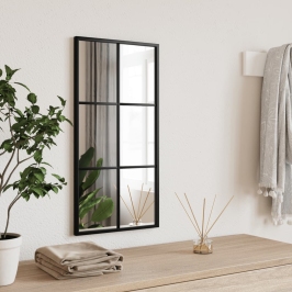 Seinapeegel, Must, 30 X 60 cm Ristkülikukujuline, Raud