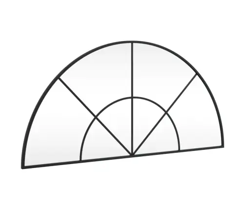 Sienas Spogulis, Melns, 100X50 Cm, Dzelzs Vidaxl