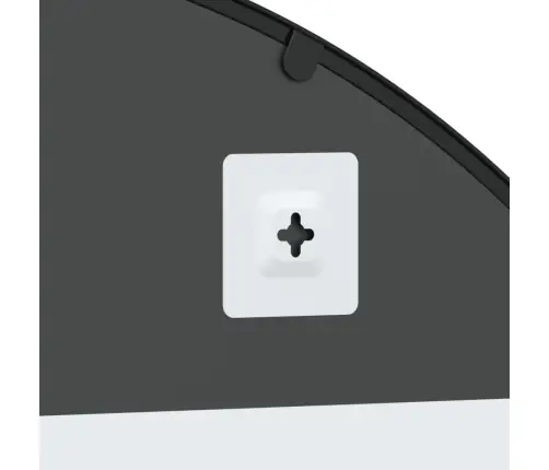 Sienas Spogulis, Melns, 100X50 Cm, Dzelzs Vidaxl