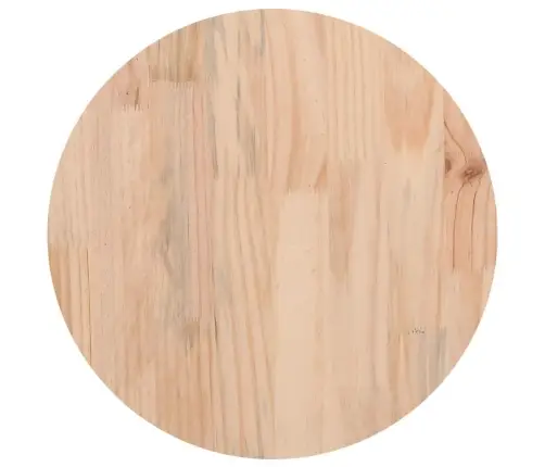 Galda Virsma, Ø30X3 Cm, Apaļa, Priedes Masīvkoks Vidaxl