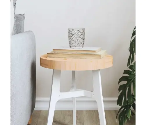 Galda Virsma, Ø30X3 Cm, Apaļa, Priedes Masīvkoks Vidaxl