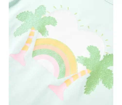 Vaikiški Marškinėliai, Šviesiai Mėtinės Spalvos, 116 Dydžio