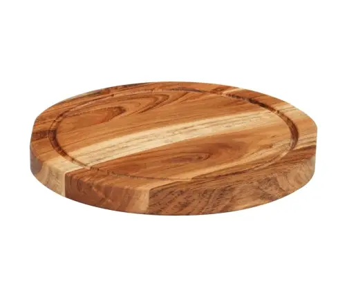 Virtuves Dēlītis, Ø25X2,5 Cm, Akācijas Masīvkoks Vidaxl
