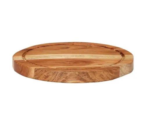 Virtuves Dēlītis, Ø25X2,5 Cm, Akācijas Masīvkoks Vidaxl