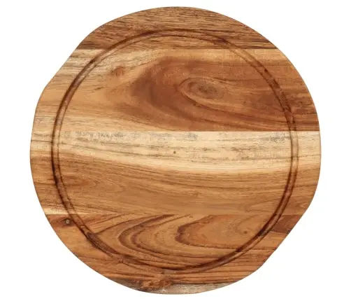 Virtuves Dēlītis, Ø25X2,5 Cm, Akācijas Masīvkoks Vidaxl