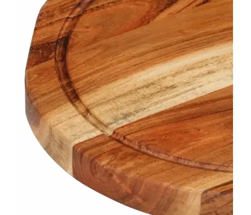 Virtuves Dēlītis, Ø25X2,5 Cm, Akācijas Masīvkoks Vidaxl