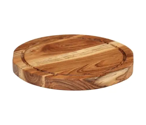 Virtuves Dēlītis, Ø25X2,5 Cm, Akācijas Masīvkoks Vidaxl
