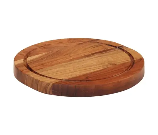 Virtuves Dēlītis, Ø25X2,5 Cm, Akācijas Masīvkoks Vidaxl