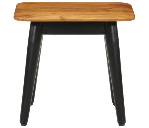 Kafijas Galdiņš, 45X45X40 Cm, Akācijas Masīvkoks Un Dzelzs Vidaxl