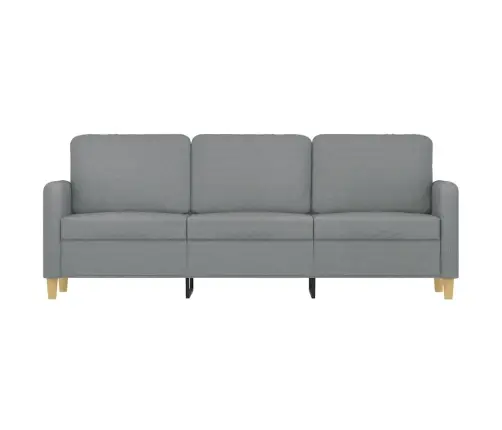 Trīsvietīgs Dīvāns, Gaiši Pelēks Audums, 180 Cm Vidaxl