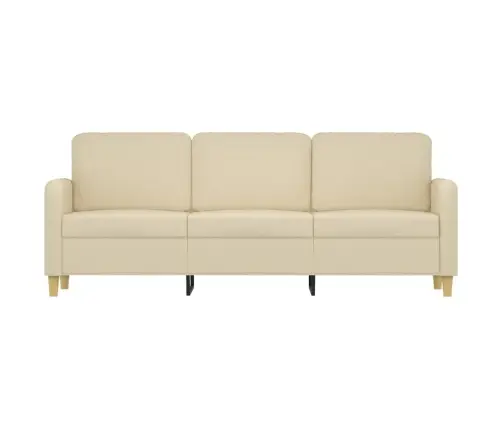 Trīsvietīgs Dīvāns, Krēmkrāsas Audums, 180 Cm Vidaxl