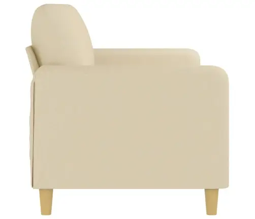 Trīsvietīgs Dīvāns, Krēmkrāsas Audums, 180 Cm Vidaxl