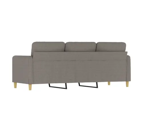 Trīsvietīgs Dīvāns, Pelēkbrūns Audums, 180 Cm Vidaxl