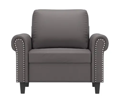 Atpūtas Krēsls, Pelēks, 60 Cm, Mākslīgā Āda Vidaxl