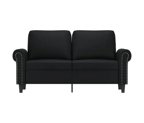 Divvietīgs Dīvāns, Melns, 120 Cm, Mākslīgā Āda Vidaxl