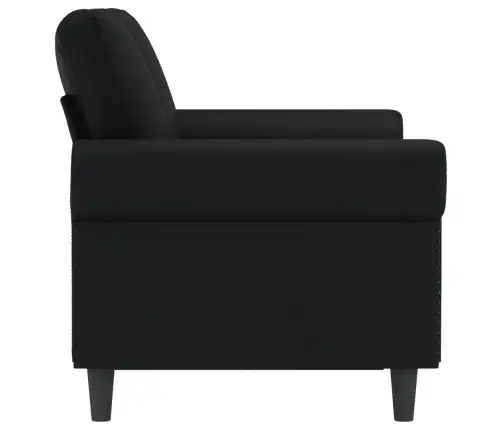 Divvietīgs Dīvāns, Melns, 120 Cm, Mākslīgā Āda Vidaxl