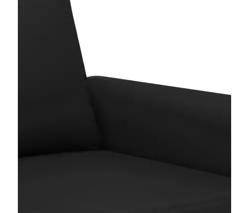 Divvietīgs Dīvāns, Melns, 120 Cm, Mākslīgā Āda Vidaxl